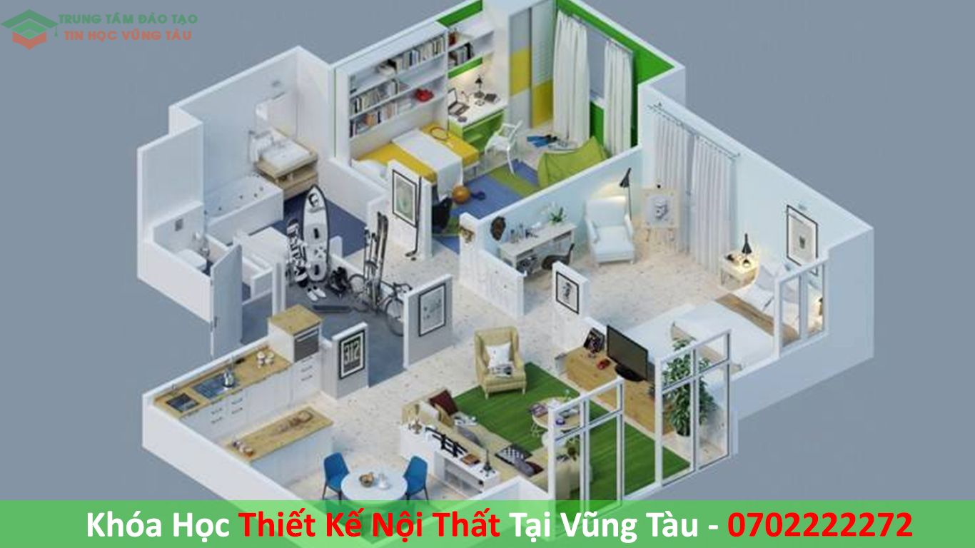 Thiết kế nội thất gia sư tin học Vũng Tàu